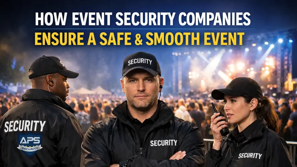 how event security companies ensure a safe and smooth event