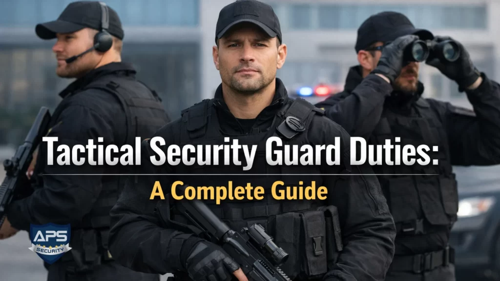 tactical security guard duties